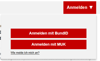 Anmeldebereich
